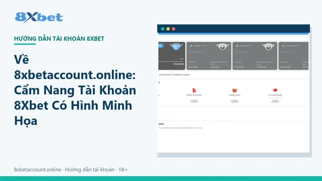 Ảnh bìa trang giới thiệu về 8xbetaccount, cẩm nang tài khoản 8Xbet có hình minh họa